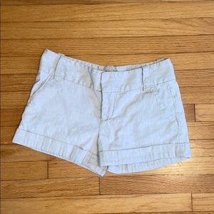 Alice + Olivia tan linen shorts